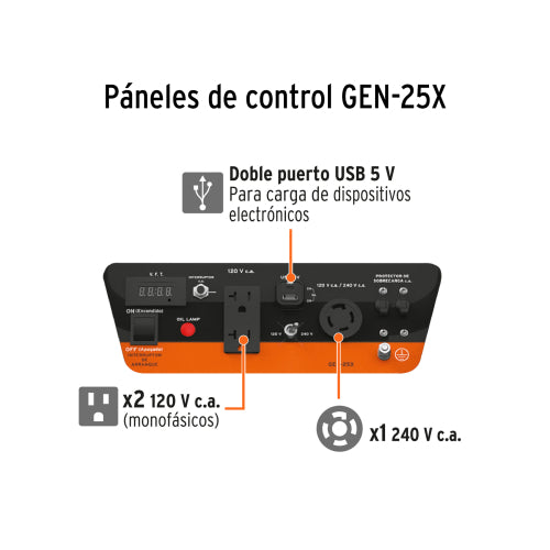 Generador Truper 2.5kW Portátil - Eficiente y Duradero