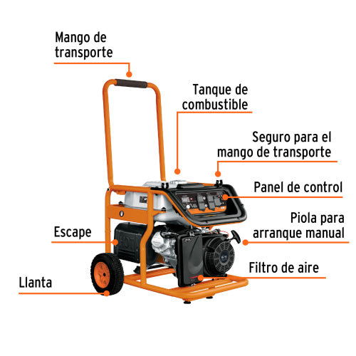 Generador Eléctrico Gasolina 8000W ✔️ Potente y Confiable