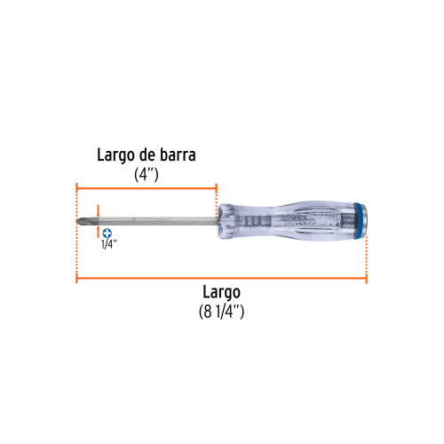 Desarmador de Cruz de Golpe GO-1/4X4C
