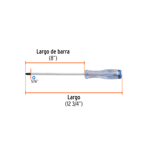 Desarmador GO-5/16X8C: Herramienta Profesional de Impacto