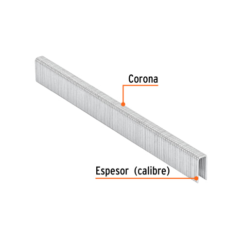 Grapa Neumática 1/2" - Caja de 5000 Piezas | Envío Rápido