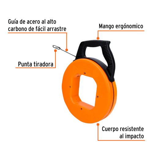 Guía de Acero SK5 para Instalación de Cables | 15M