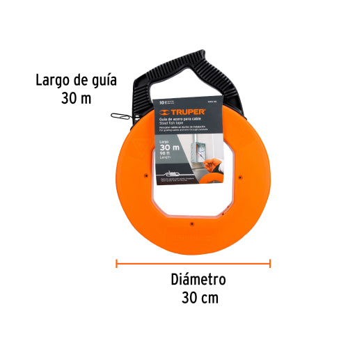 Guía de Acero SK5 de Fácil Arrastre - 30 Metros