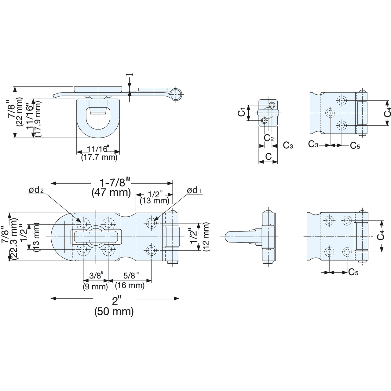 Portacandados de acero inoxidable HP-50