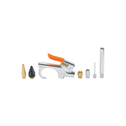 Kit Pistola Sopleteadora JAN-7: 2 Boquillas, 4 Accesorios y Diseño Compacto