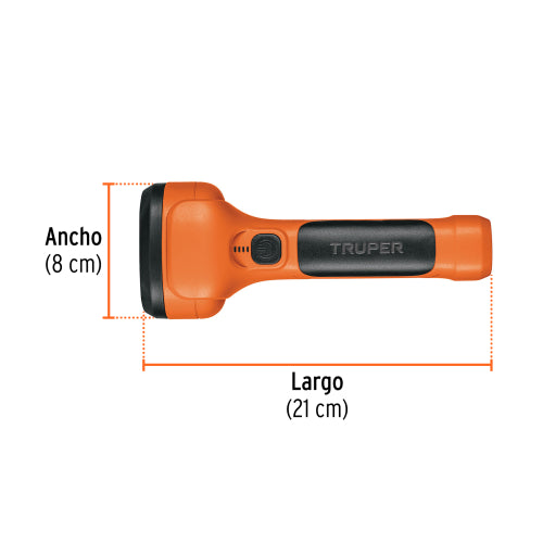 Linterna Recargable LILE-11T: ABS Robusto y Luz Ajustable