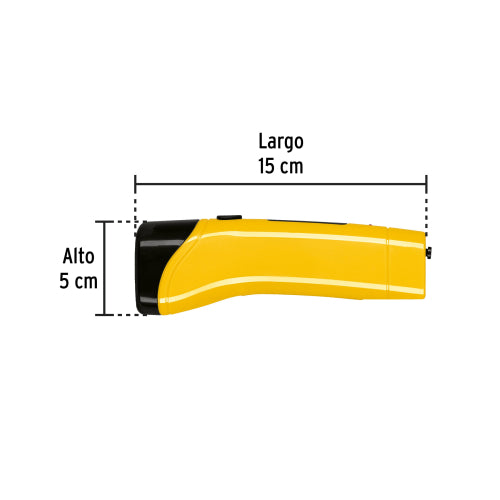 Linterna Recargable 3 LEDs Pretul - ABS Resistente