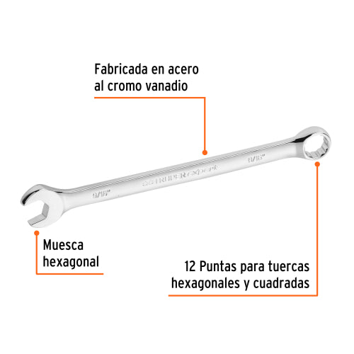 Llave Combinada Extralarga 9/16" LL-1218