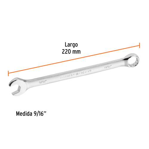 Llave Combinada Extralarga 9/16" LL-1218