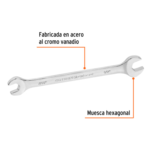 Llave Española 7/16"X1/2" LL-3025