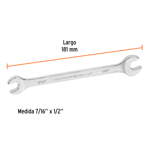 Llave Española 7/16"X1/2" LL-3025