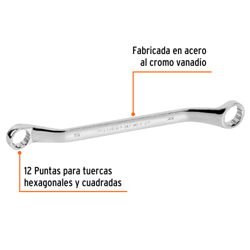Llave de Estrías Truper Expert 19x22mm - Acero Cromo Vanadio