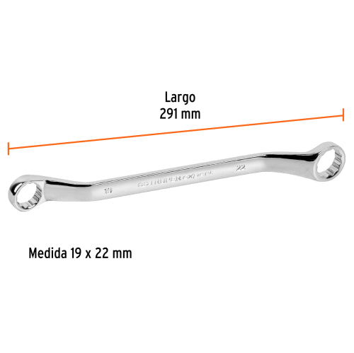 Llave de Estrías Truper Expert 19x22mm - Acero Cromo Vanadio