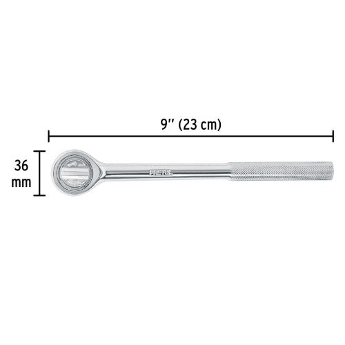 Matraca Redonda Pretul M-5852P: Acero al Carbono Duradero