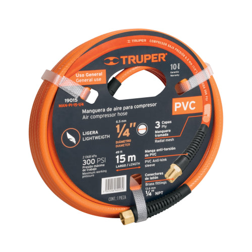 Manguera PVC 1/4" para Compresor - Alta Durabilidad 15m