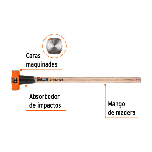 Marro Octagonal 6 lbs Mango 36' - Herramienta Profesional