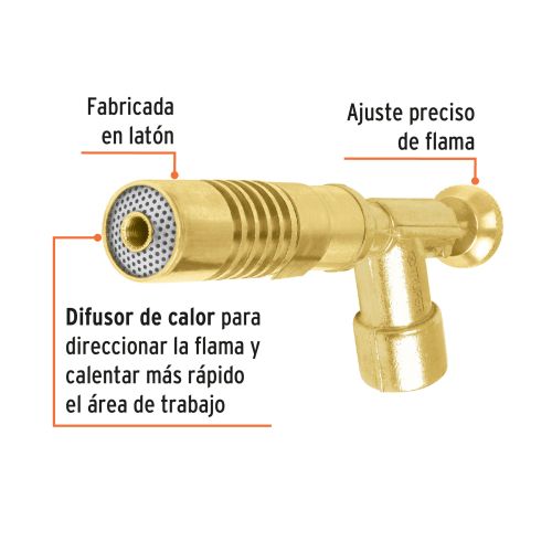 Boquilla Roscada MECH-R | Ajuste de Llama en Latón