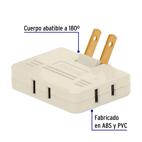 Multicontacto Polarizado MUL-340 - Ideal para Herramientas y Electrodomésticos