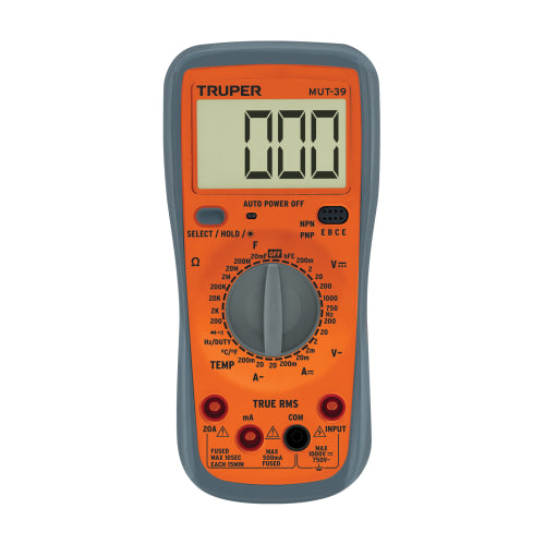 Multimetro Digital Profesional MUT-39