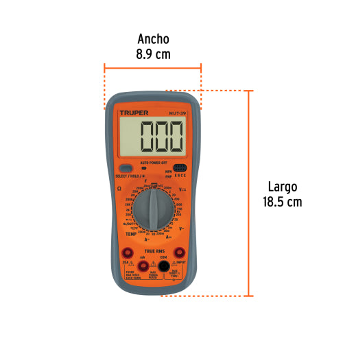 Multimetro Digital Profesional MUT-39