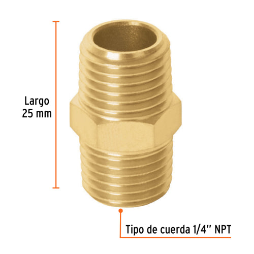 Niple MM de Latón | Alta Calidad y Durabilidad