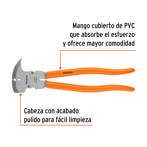 Pinza Hacendado 11' - Mango Vinilo, Duradera y Ergonomica
