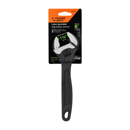 Llave Ajustable 8" Pavonada PET-8 - Precisión en Cada Medida