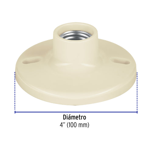 Portalampara de Baquelita 4" POPL-11 | Ideal para Iluminación