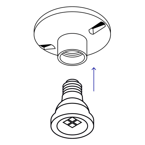 Portalampara de Baquelita 4" POPL-11 | Ideal para Iluminación