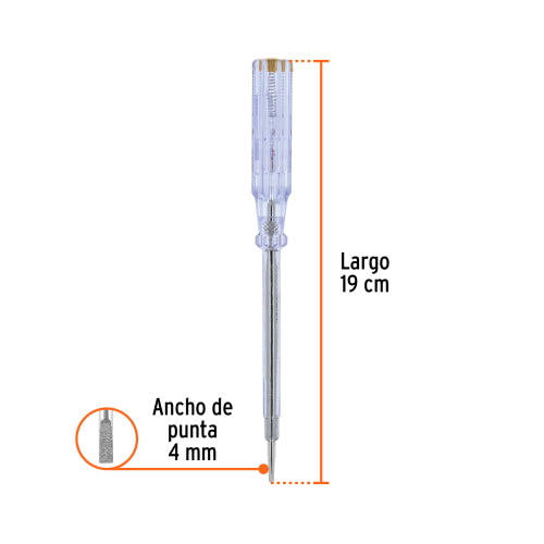 Medidor de Voltaje 100-500 V Compacto y Preciso 19 cm
