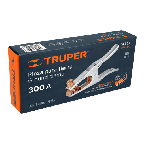 Pinza para Tierra 300A - Acero Galvanizado y Latón