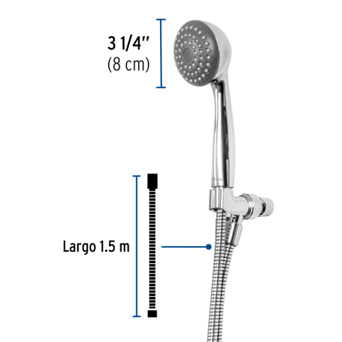 Foset Aero R-011 Regadera de Teléfono 3-1/4" con Soporte
