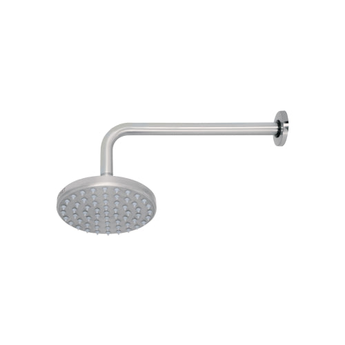 Regadera de Latón Satinado de 6" con Brazo