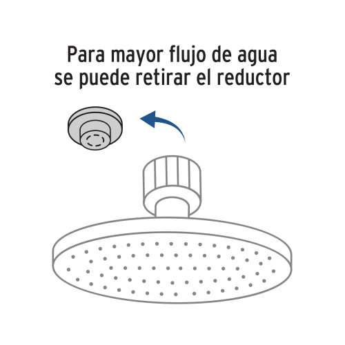 Regadera Cromada de Latón con Brazo, Elegancia Clásica