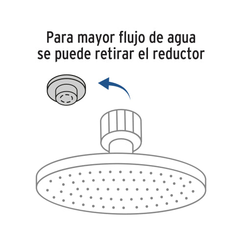 Regadera Redonda Cromada 12" - Calidad Premium