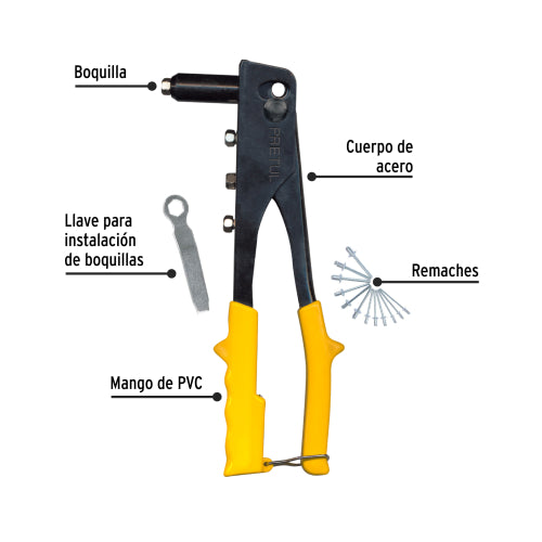 Remachadora de 10" RE-10PX