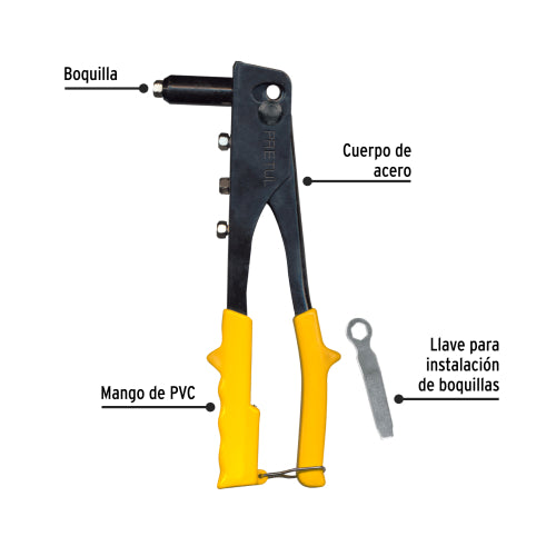 Remachadora Profesional 10" RE-10P - Kit 4 Boquillas