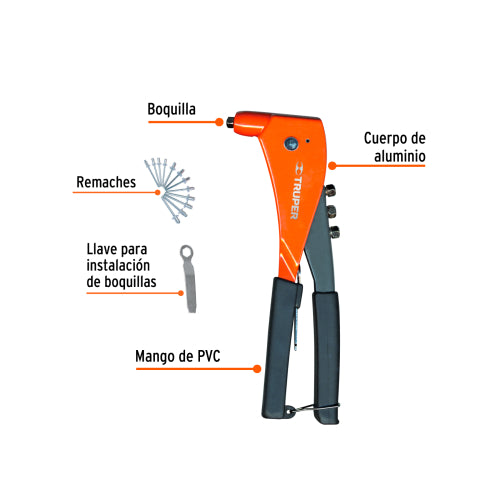 Remachadora Profesional 9'' - Herramienta Industrial Duradera