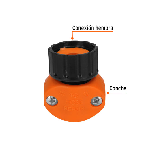 Conector Hembra para Manguera 5/8-3/4 | Alta Durabilidad