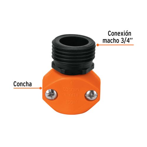 Conector Macho para Manguera REM-1/2 | Alta Durabilidad