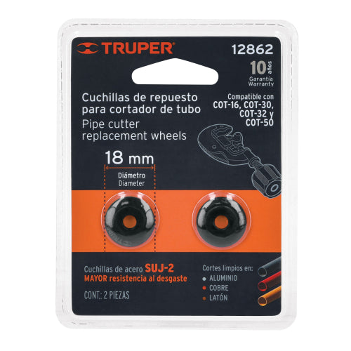 Cuchillas Acero SUJ-2 para Cortadores Tubo TRUPER