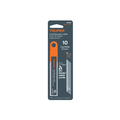 Estuche 10 Navajas Acero SK4 - Corte Preciso y Durabilidad