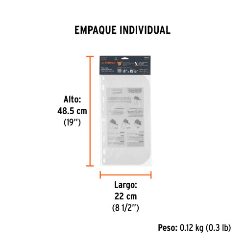 Repuesto Protector Facial PF-500 | Alta Durabilidad