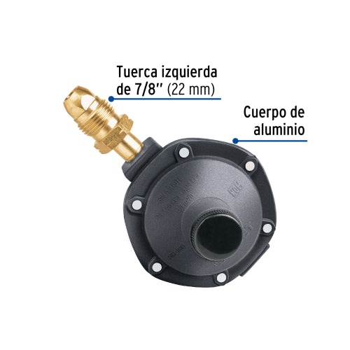 Regulador de Gas 1 Vía - Calidad y Seguridad Garantizada