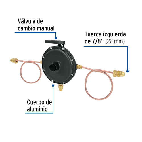 Regulador de Gas 2 Vías - Calidad y Seguridad Garantizada