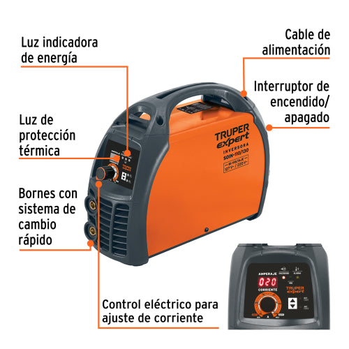 Soldadora Inversora 130A Bi-Voltaje 127V/220V - Potente y Versátil