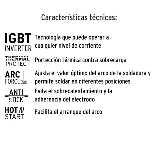 Soldadora 130 Amps para Microalambre y Electrodo - Alta Potencia
