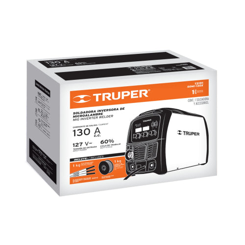 Soldadora 130 Amps para Microalambre y Electrodo - Alta Potencia