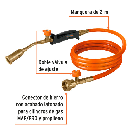 Soplete con Manguera 1/2" - Ideal para Soldar y Cortar