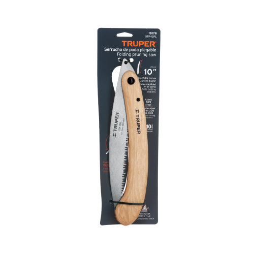 Serrote de Poda 12" Plegable, Mango de Madera